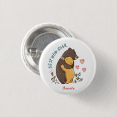 Beste moeder-knoop ooit, het cadeau van de moederd ronde button 3,2 cm (Voorkant /achterkant)