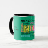 Beste moeder koesteren inspirerende gepersonalisee mok (Voorkant links)