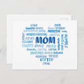 Beste moeder kwaliteiten en moeder eigenschappen I Briefkaart (Voorkant / Achterkant)