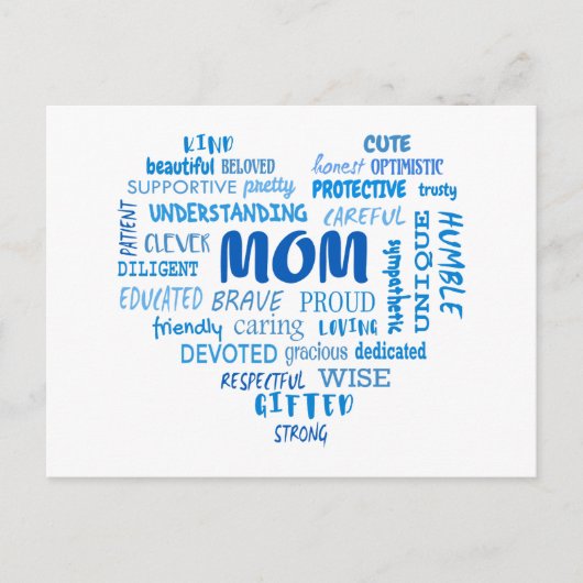 Beste moeder kwaliteiten en moeder eigenschappen I Briefkaart (Voorkant)