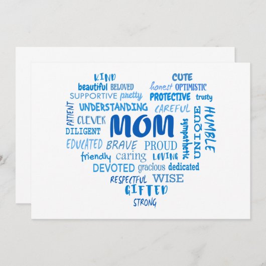 Beste moeder kwaliteiten en moeder eigenschappen I Kaart (Voorkant / Achterkant)