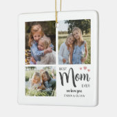 Beste Moeder Maak Je Eigen Foto Keramisch Ornament (Links)
