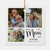 Beste Moeder Maak Je Eigen Foto Keramisch Ornament (Achterkant)