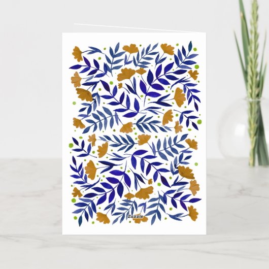 Beste moeder magische gele tuin Moederdag Folie Feestdagenkaart (Achterkant)