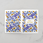 Beste moeder magische gele tuin Moederdag Folie Feestdagenkaart (Buiten Laag)