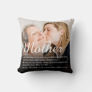 Beste Moeder, Mam, Moeder Definitie Foto Kussen