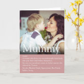 Beste Moeder, Mama, Moeder Definitie Foto Kaart (Gele Bloem)