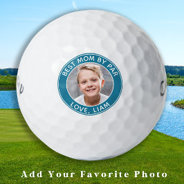 Beste moeder met foto op maat Golf Balls Golfballen