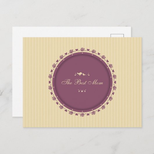 Beste moeder  Moederdag | Briefkaart (Voorkant / Achterkant)