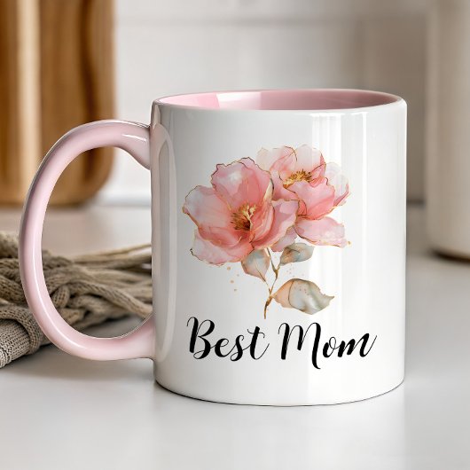 Beste Moeder Moederdag Cadeau - Boho Roos Mok