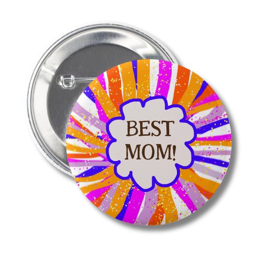 Beste moeder moederdag-emboe ronde button 5,7 cm