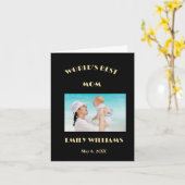 Beste Moeder Moederdag Foto Personaliseer Kaart (Gele Bloem)