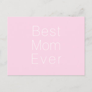 Beste Moeder, Moederdag, Moeder minimalistische ro Briefkaart