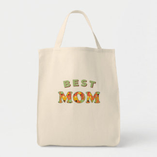 BESTE MOEDER – Moederdag T-shirt met opvallend blo Tote Bag