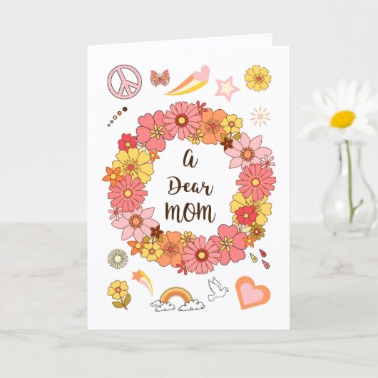 Beste Moeder Moederdag Vrede & Liefde Kaart (Kleine Plant)