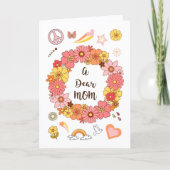 Beste Moeder Moederdag Vrede & Liefde Kaart (Voorkant)