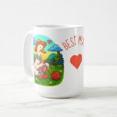 Beste Moeder Muts Knippende Gans Koffiemok (Voorkant links)