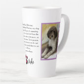 Beste moeder of vader Gepersonaliseerd Foto Pet Lo Latte Mok (Rechterhoek)