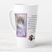 Beste moeder of vader Gepersonaliseerd Foto Pet Lo Latte Mok (Linkerhoek)