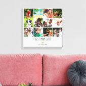Beste Moeder Ooit 12 Foto Collage Gouden Hart Canvas Afdruk (Insitu (Woonkamer))