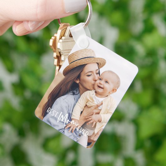 Beste moeder ooit 2-foto sleutelhanger