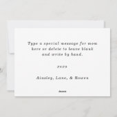 Beste moeder ooit 3 Foto Moederdag Gingham Hearts Feestdagenkaart (Achterkant)