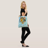 Beste moeder ooit 3 Fotocollage Blauwgroen Amethys Tote Bag (Op model)