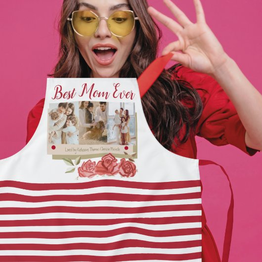 Beste Moeder Ooit 3 Fotocollage Modern Moederdag Schort