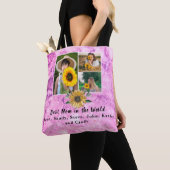 Beste moeder ooit 3 Fotoroze collage Amethyst Tote Bag (Dichtbij)