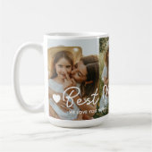 Beste moeder ooit 3 Photo Collage Moederdag Hearts Koffiemok (Links)