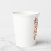 Beste Moeder Ooit 3D Bloemendesign | Cadeau voor M Papieren Bekers (Rechts)