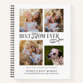 Beste Moeder Ooit 4 Foto Collage Moederdag Cadeaus Notitieboek (Voorkant)