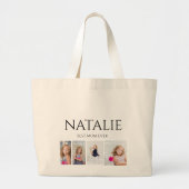 Beste Moeder Ooit 4 Foto Grote Tote Bag (Voorkant)