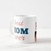 Beste Moeder Ooit 4 Fotocollage Aanpassen Foto's Koffiemok (Voorkant links)