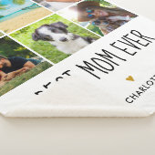 Beste moeder ooit 6 foto-collage gouden hart sherpa deken (3/4)