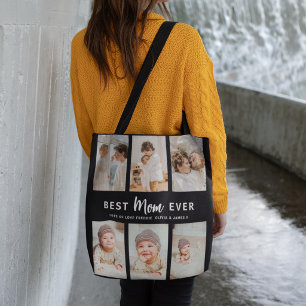 Beste Moeder Ooit 6 Foto Collage Persoonlijk Tote Bag