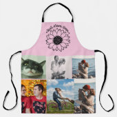 Beste moeder ooit 6 foto gepersonaliseerde collage schort (Voorkant)