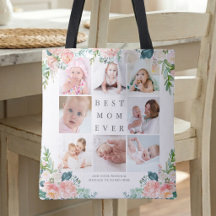 BESTE MOEDER Ooit 8 Foto Collage Bloemen Aangepast