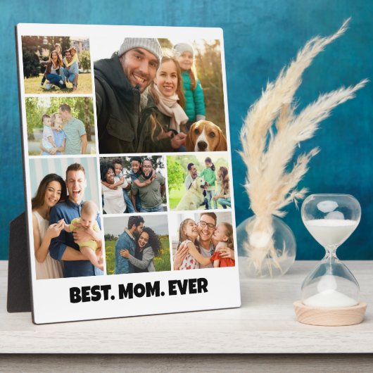 Beste Moeder Ooit – 8 Foto Collage Frame Sjabloon Fotoplaat (Zijkant)
