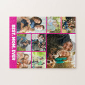 Beste Moeder Ooit – 8 Foto Collage Frame Sjabloon Legpuzzel (Horizontaal)