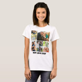 Beste Moeder Ooit – 8 Foto Collage Frame Sjabloon T-shirt (Voorkant volledig)