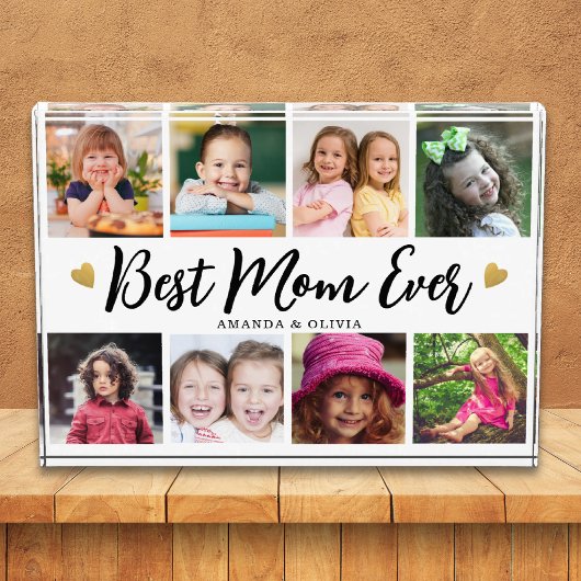 Beste moeder ooit 8 foto collage hart aandenken