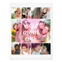 Beste Moeder Ooit 9 Foto Collage Gepersonaliseerd 