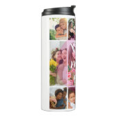 Beste Moeder Ooit 9 Foto Collage Gepersonaliseerd Thermosbeker (Gedraaid links)
