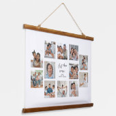 Beste Moeder Ooit Aangepaste 12 Foto Collage Hangend Wandkleed (Gebogen)