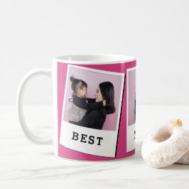 Beste Moeder Ooit Aangepaste 3 Foto Mok Roze