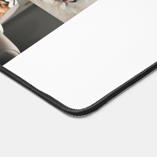 Beste moeder ooit aangepaste 8 foto collage bureaumat (Hoek)