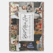 Beste moeder ooit aangepaste 8 foto collage deken (Voorkant Verticaal)