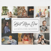 Beste moeder ooit aangepaste 8 foto collage fleece deken (Voorkant (Horizontaal))