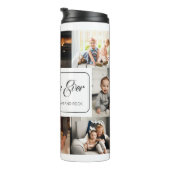 Beste moeder ooit aangepaste 8 foto collage thermosbeker (Geroteerd rechts)